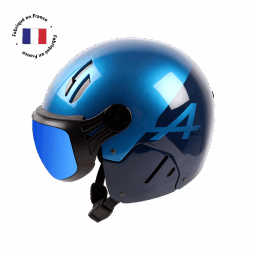 Casco de esquí alpino Major Carbon - BLEU ALPINE BRILLANT