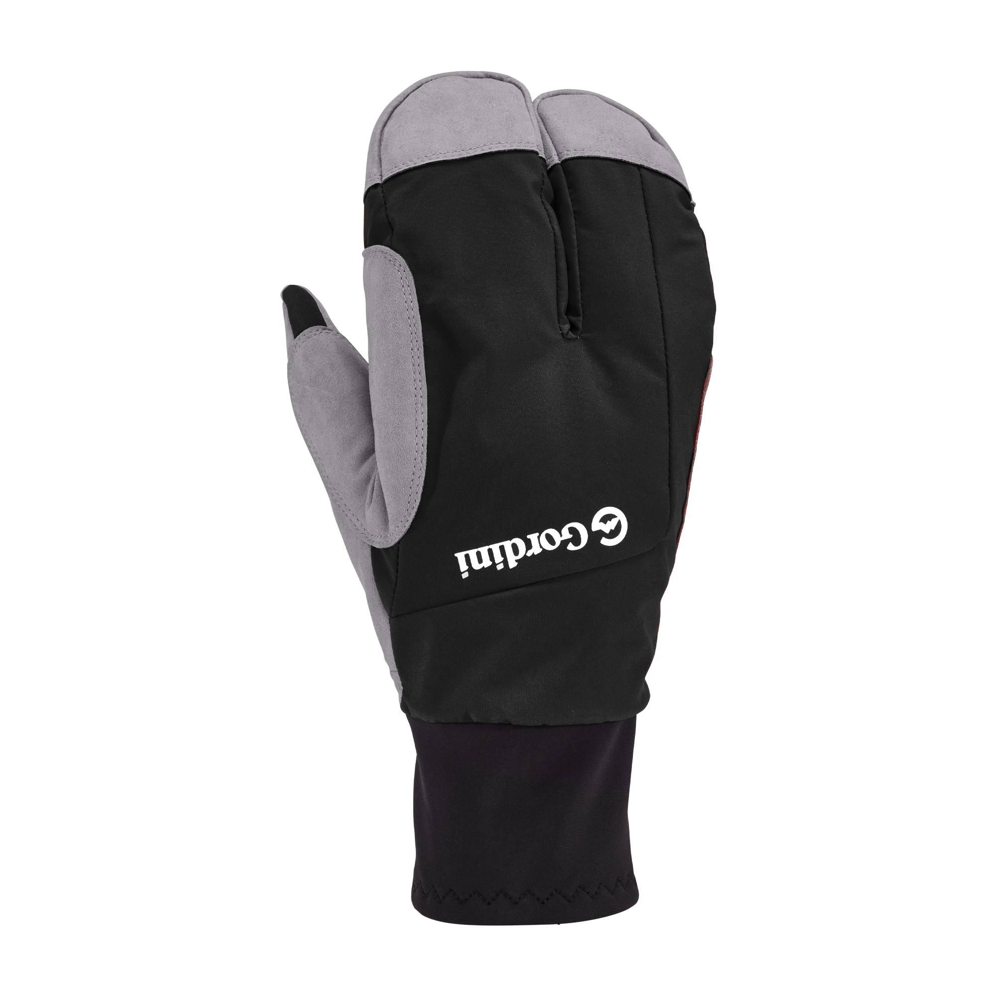 Manoplas de esquí para mujer XC SPLIT - BLACK/ GREY STITCH