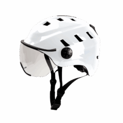 Casco de ciclismo EDGE con visera - White Pearl