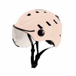 Casco de ciclismo EDGE con visera - ROSA