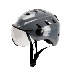 Casco de ciclismo EDGE LED con visera - GREY